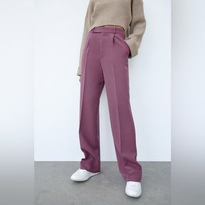 Zara FULL-LENGTH MENSWEAR STYLE PANTS